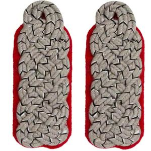 Factory Handcrafted Ceremonial Silver Color Shoulder Cord Knot Custom Epaulettes Shoulder Boards for <b>Guard</b> <b>Uniform</b> Accessories - Product Image 1