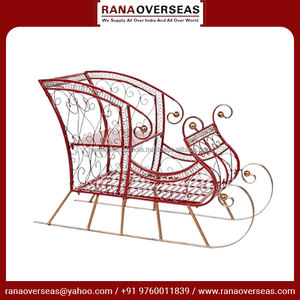 ของตกแต่งรถเลื่อนซานต้าคริสต์มาสแบบลวดโลหะ ดีไซน์ทันสมัย คุณภาพเยี่ยม ขนาดปรับแต่งได้ สำหรับตกแต่งบนโต๊ะ - Product Image 6