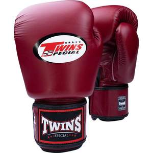 Nouveaux gants de boxe Twins Muay Thai Meroon à fermeture auto-agrippante, 100% cuir de vachette - Product Image 3