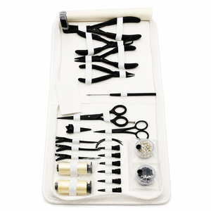 Kit Profesional de Herramientas para Extensiones de Cabello AB Luxury Black Soft, Juego Completo de Herramientas de Salón de Acero Inoxidable Premium, OEM Disponible - Product Image 3
