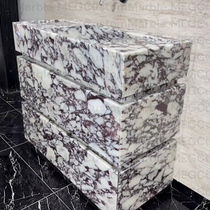 Modern Polished Premium Quality <b>Marble</b> Cabinets Waterproof Surface Eco-Friendly Luxury Look Hotel Indoor Outdoor Exterior Park - Product Image 1