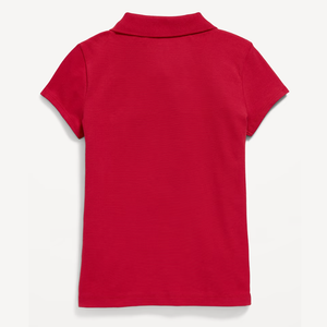 เสื้อโปโลผ้าฝ้ายสีแดงสำหรับเด็ก แบบยูนิเซ็กซ์ สกรีนโลโก้ตามสั่ง สำหรับชุดนักเรียน - Product Image 3