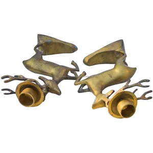 Porte-bougie décoratif artisanal haut de gamme en fer doré moderne, centre de table pour Noël, mariage, dîner, événement, hôtel, maison - Product Image 3