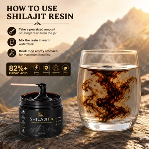 Résine de Shilajit de l'Himalaya OEM ODM 10g, Résine de Shilajit Pure, Résine d'Acide Fulvique de l'Himalaya Riche en Minéraux Naturels pour Hommes et Femmes - Product Image 3