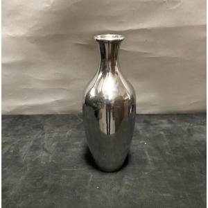 Vase de table en métal fait main, design minimaliste, finition brillante, pot décoratif pour plantes artificielles, pour salon - Product Image 5