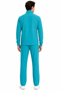 Conjunto de uniforme médico tejido personalizado OEM para mujer, con chaqueta con cremallera, elástico, para enfermería y hospital, con detección de agujas - Product Image 4