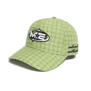 Custom Embroidered Logo Plaid Baseball Cap Cotton Dad Hat Adjustable Unstructured Vintage Caps Wholesale Unisex - Product Image 2
