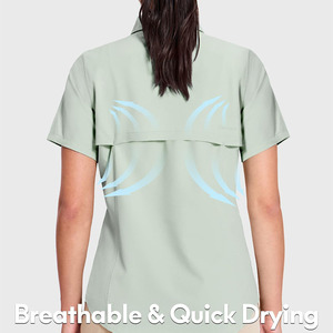 Camisetas de pesca para mujer, producto muy demandado, estilo moderno y elegante, talla flexible y personalizada, impresión de logotipo. - Product Image 2