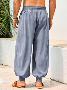 High Demand Baggy Pants Relaxed Fit Premium Fabric Everyday Casual <b>Trousers</b> Factory - Product Image 2