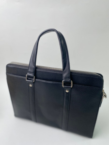 Sac à dos pour ordinateur portable en cuir véritable pour homme, sacoche de bureau, doublure en nylon, fermeture éclair durable, sac souple de luxe fait main, Beena's CE02 - Product Image 3