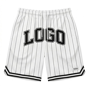Shorts de basket-ball pour hommes, toutes saisons, grandes tailles |   Maille imprimée, séchage rapide, respirante, coupe décontractée, style urbain, hip-hop, avec poche - Product Image 1