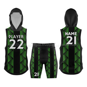 Ensemble d'uniformes de football 7 sur 7 personnalisés, maillots de compression sublimés, sweat à capuche, tenue d'équipe sportive, grande taille, respirant et anti-humidité - Product Image 1