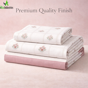 Premium Super King Cotton <b>Bedding</b> <b>Set</b> | Soft Printed Bedspread with Pillow Covers Breathable Durable Elegant Textile Collection - Product Image 5