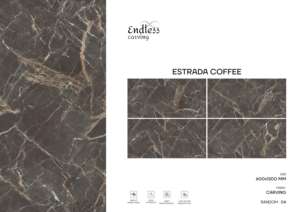 Carreaux de porcelaine sculptés design moderne, format grand 600x1200, pour villas, appartements, hôtels, bureaux et bâtiments commerciaux. - Product Image 2