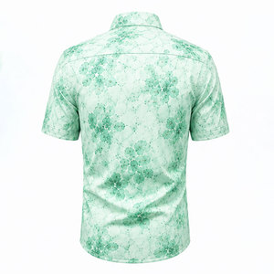 Camisa Tropical para Hombre con Diseño Estampado Elegante, Tela Cómoda y Corte Relajado para el Verano - Product Image 2