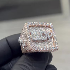Encanto de diamante Natural de corte brillante amarillo de 10K personalizado único de moda IGI certificado bisel de oro ajuste compromiso de boda - Product Image 2