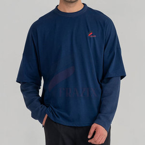 เสื้อเชิ้ตสองชั้น ตะเข็บทนทาน ผ้าระบายอากาศได้ดี สไตล์เลเยอร์ ใส่สบาย กระชับพอดีตัว ใส่ได้ทุกวัน เสื้อผ้าลำลองทันสมัย - Product Image 6