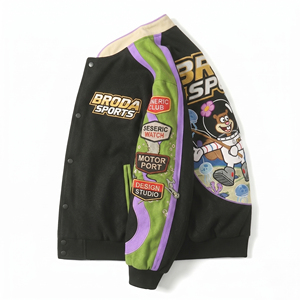 Chaquetas Premium para Hombre Inspiradas en las Carreras de F1, Chaqueta Impermeable de Invierno, Bordada, Informal, Holgada, de Algodón y Poliéster Pesados - Product Image 2