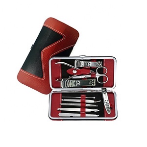 Nail <b>Kit</b> 6 Pieces Stainless Steel <b>Manicure</b> Set with Red Case Portable Classic Style for Adult Wholesale Price - Product Image 5