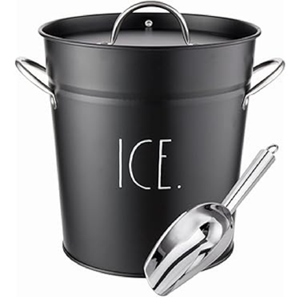 Cubo de hielo metálico martillado extra grande para bebidas embotelladas, enfriador de bebidas rústico disponible a precios de mayoreo al por mayor. - Product Image 2