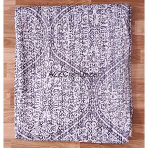 Couverture Kantha en coton biologique faite à la main avec rembourrage en coton, réversible, brodée, style vintage, écologique, pour la maison et l'hôtellerie - Product Image 5