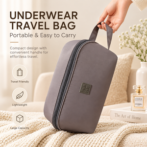Ensemble de sacs de rangement pour sous-vêtements de voyage, pochette portable pour lingerie, organisateur de forme carrée pour soutien-gorge et culottes, grande capacité - Product Image 4