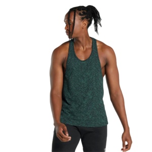 Fabricante de Camisetas de Gimnasio de Algodón, Camiseta Deportiva Ajustada con Rayas Blancas, Camiseta de Gimnasio Ajustada con Compresión para Hombre - Product Image 5