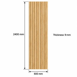Panel de Pared Flexible de Madera de Roble Blanco, Revestimiento Decorativo para Paredes Interiores - Product Image 2