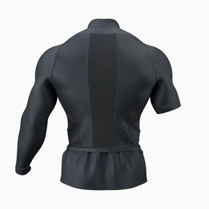 Short Sleeve Turtleneck Compression <b>Shirt</b> Black Color American Football Compression Jersey for Men Custom Logo Compression Tee - Product Image 2