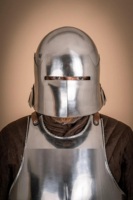 Casco Medieval de Acero con Visera de Caballero, Armadura Gótica para Cosplay de Guerra, Armadura Renacentista Personalizada Moderna
