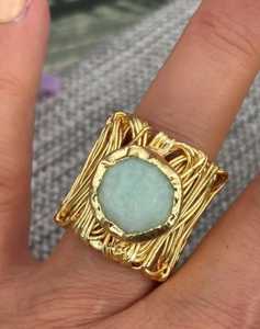 Monalisa Trendy Brass Partywear Fashion <b>Ring</b> <b>for</b> Women & <b>Girls</b> Customizable Bulk Jewelry Product - Product Image 2