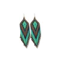 Boucles d'oreilles en perles et miroirs décorés, pour occasions festives et mariages, à prix avantageux