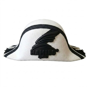 Admiral Bicorn Napoleon Costume Hat for Adults Napoleon Uniform Wool Hat With Custom Color Lace Bicorne Hat - Product Image 6