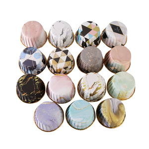 Youyang Bohemian phong cách Vàng cuộn lên bánh cup cấp thực phẩm giấy vàng bên trong Cupcake - Product Image 4