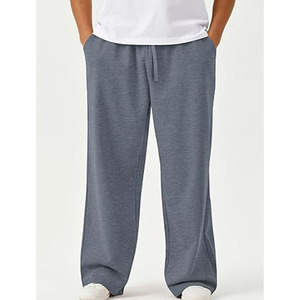 Pantalones Deportivos Casuales de Verano para Hombre, Corte Recto Regular, Estilo Vintage, Cintura Ajustable, 100% Algodón, Ecológicos, Antiarrugas, de Secado Rápido - Product Image 4