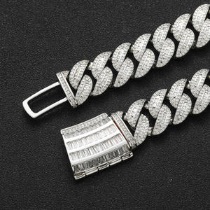 Custom <b>Iced</b> <b>Out</b> Diamond Hip Hop <b>Chain</b> Necklace for Men Cubic Zirconia Cuban Link <b>Chain</b> for Streetwear Fashion Jewelry - Product Image 6