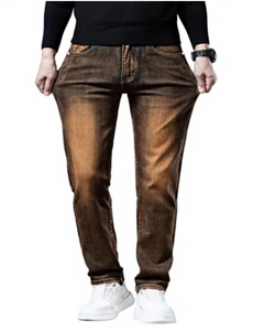 Jeans en denim pour homme TRIBON SPORTS de qualité supérieure, écologiques, streetwear, déchirés, légers, décontractés, en coton extensible, pour tous les jours - Product Image 1