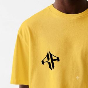 Camiseta Extra Grande de Primera Calidad para Hombre, 100% Algodón, con Logotipo Personalizado Serigrafiado, Color Azul Marino, de Secado Rápido y Cuello Redondo - Product Image 4