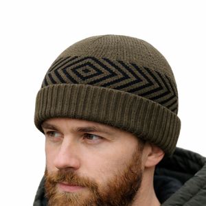 Gorro de Punto Unisex para Invierno, Cálido, Transpirable, Impermeable, con Estampado Digital, Ajustable, Estilo Urbano - Product Image 3