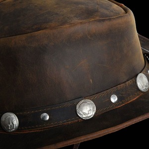 Sombreros Vaqueros Personalizados de Cuero Premium, Sombreros Vaqueros de Moda para Exteriores, Venta al por Mayor - Product Image 5