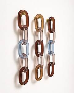 ARIF HANDICRAFTS RP-00103 Transparent Resin Clear Colors Waterproof Modern Design Home <b>Decoration</b> Chain Links Big Short Size - Product Image 3