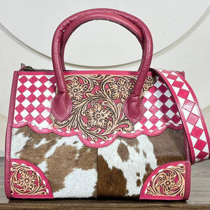 Sac fourre-tout élégant pour femme 2026, grande capacité, en cuir quadrillé fait main, sac à bandoulière décontracté, pochette de transport discrète - Product Image 4