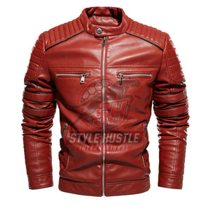 Chaqueta de Cuero para Hombre, Diseño Moderno 2026, Color Sólido, Estilo Urbano, Nueva Moda, Resistente al Viento, Chaqueta de Invierno - Product Image 2