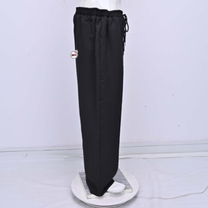 MRI <b>Black</b> Knitted <b>Straight</b> <b>Leg</b> Pants Drawstring Waist Casual Full Length <b>Women</b> Autumn Wear with Custom Logo Design <b>Trousers</b> - Product Image 4