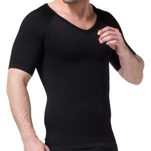 Paquete de 3 camisetas de manga corta con cuello en V para hombre 2025, ropa interior de compresión sin costuras - Product Image 2