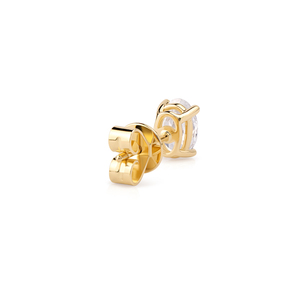 Pendientes de Diamante Ovalado Cultivado en Laboratorio con Certificación IGI, Oro Blanco de 14K con Baño de Rodio, Corte Ovalado Solitario, Minimalista, de Lujo, para Boda - Product Image 3