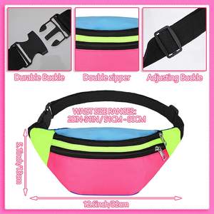 Riñonera Personalizada Ajustable con Dos Bolsillos, Riñoneras Ligeras, Riñoneras Impermeables para Viajes y Correr, para Hombres y Mujeres - Product Image 2