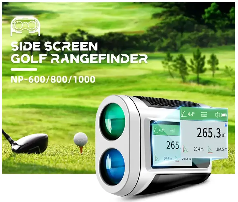 Lango Télémètre intelligent de taille mini Télémètre de golf de haute qualité Télémètre laser de golf de chasse longue distance de 1000m avec pente