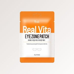 แผ่นมาส์กใต้ตาเกาหลี K-Beauty Prreti real Vita Eyejon Patch 30 แผ่น ผลิตในเกาหลี ดูแลผิวรอบดวงตา - Product Image 1