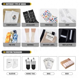 Crew <b>Socks</b> Geometric Pattern Blue Breathable <b>Running</b> <b>Socks</b> for Adults Spring Season - Product Image 5